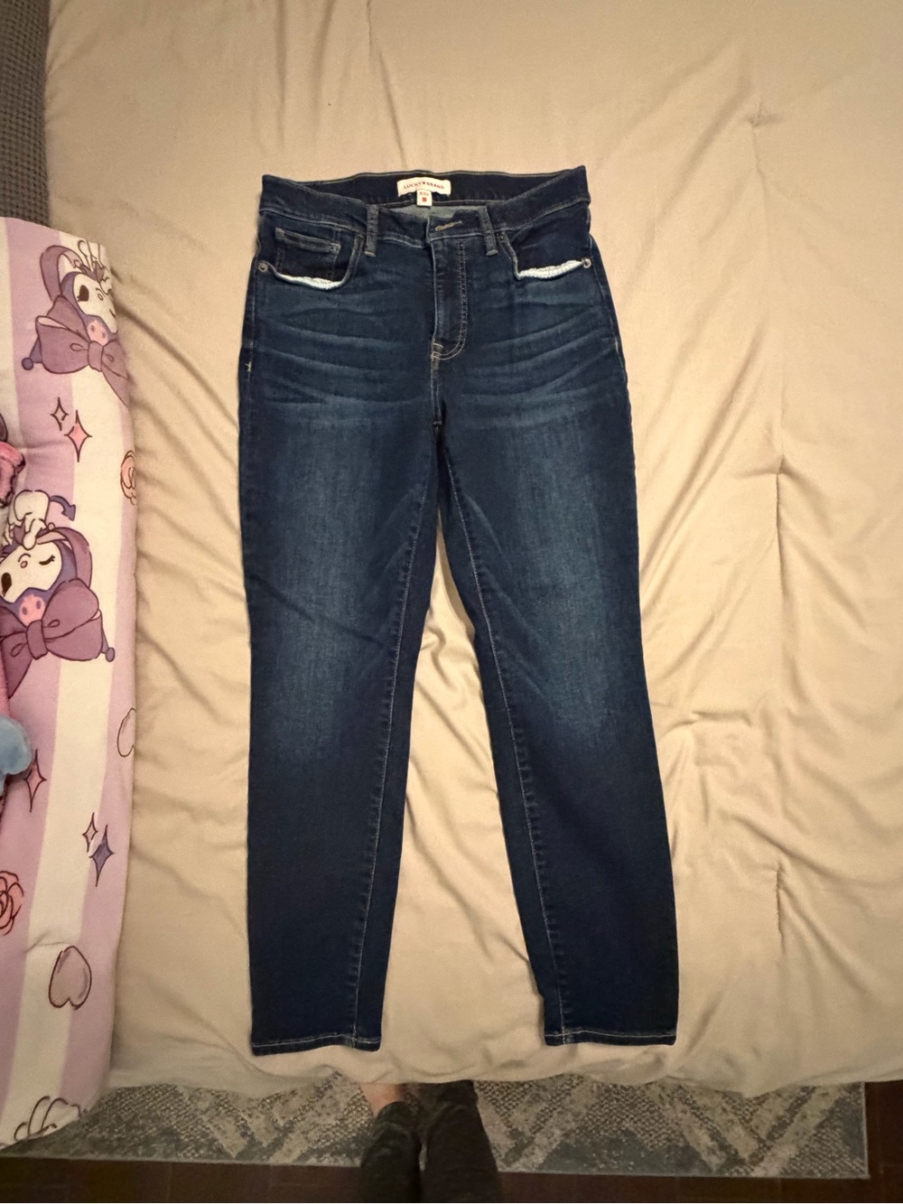 Lucky Brand Women's Dark Indigo Skinny Jeans